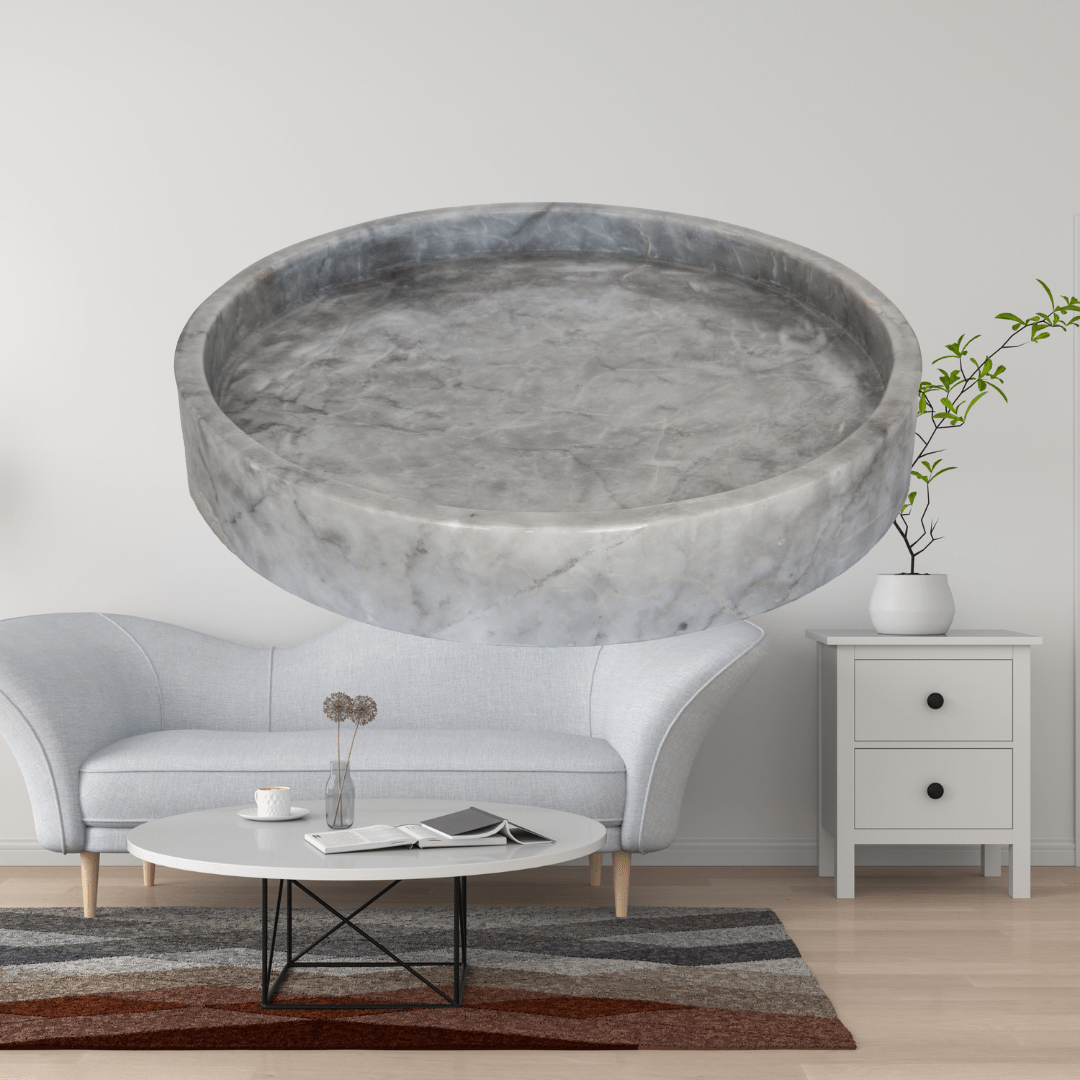 Bandeja Circular Macarena de Mármol - Arte Guillomé