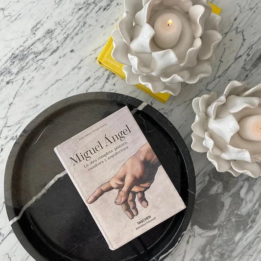 Bandeja Circular Macarena de Mármol - Arte Guillomé