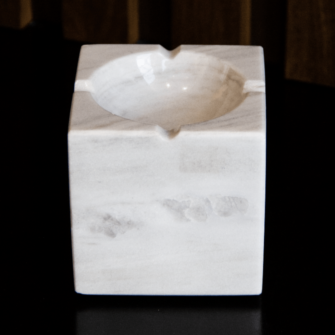 Cenicero Cubo de Mármol Mexicano - Arte Guillomé