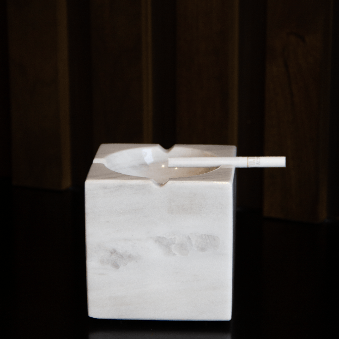 Cenicero Cubo de Mármol Mexicano - Arte Guillomé