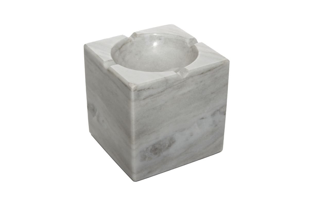 Cenicero Cubo de Mármol Mexicano - Arte Guillomé