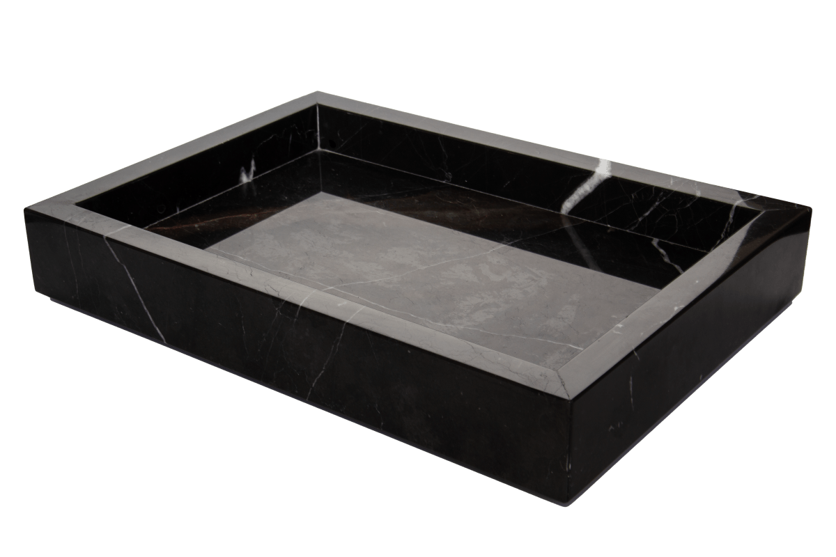 Charola Decorativa Rectangular Maía de Mármol - Arte Guillomé