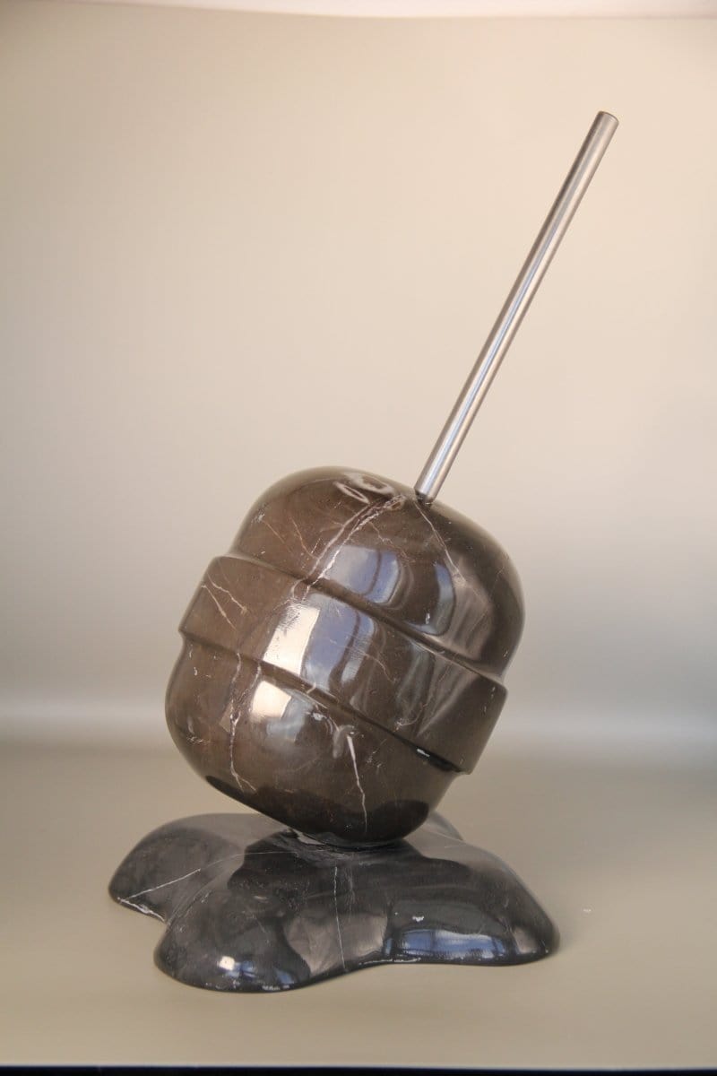 Escultura de Paleta Derretida de Mármol - Arte Guillomé