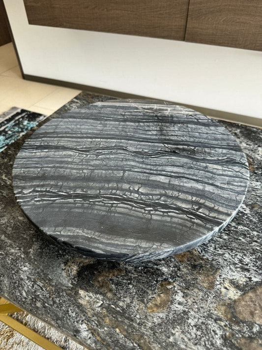 Lazy Susan de Granito Silver Wave - Arte Guillomé