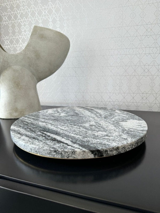 Lazy Susan de Granito Viscount White - Arte Guillomé