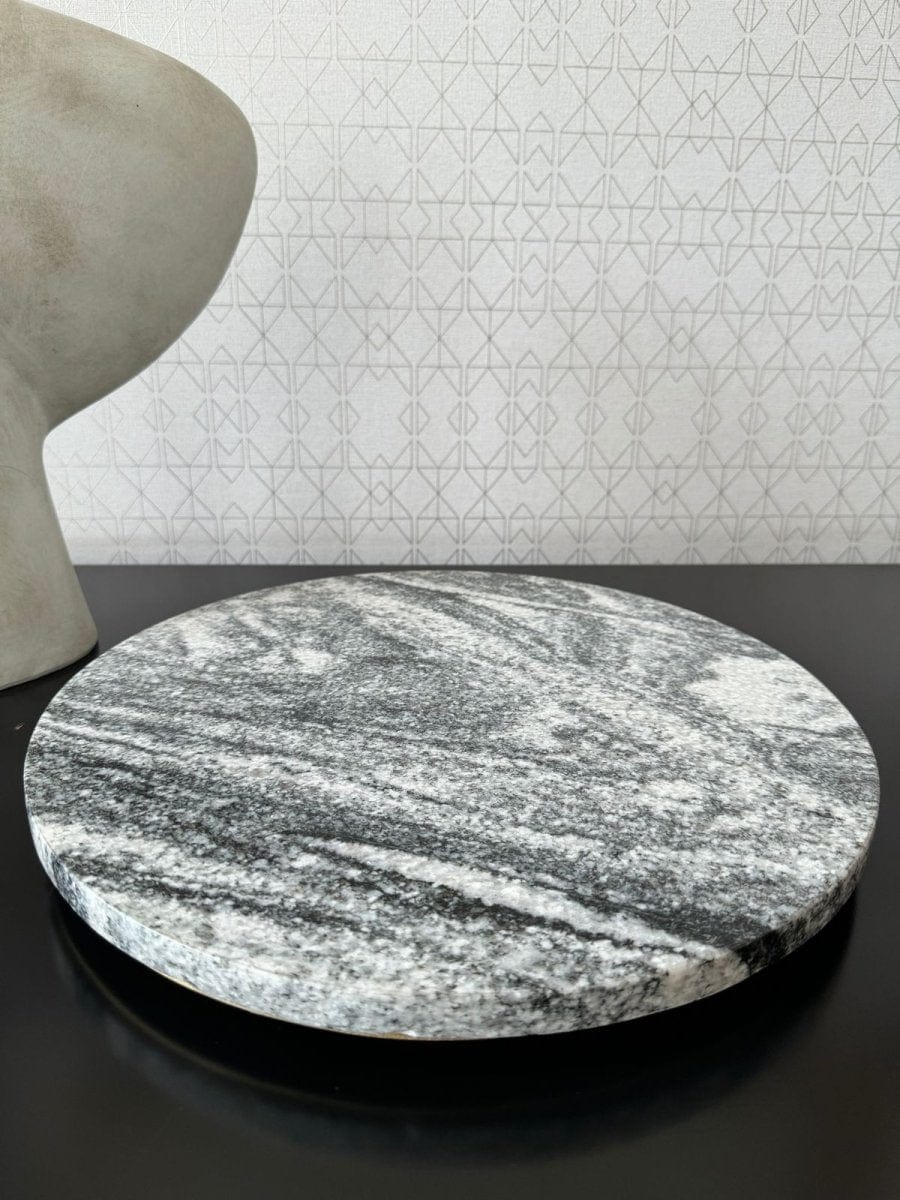 Lazy Susan de Granito Viscount White - Arte Guillomé