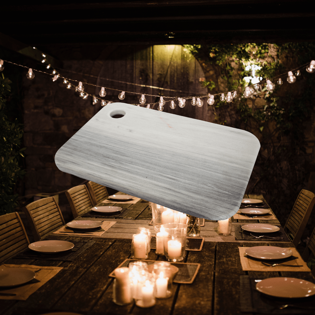 Tabla Para Carnes Frias Rectangular de Mármol - Arte Guillomé