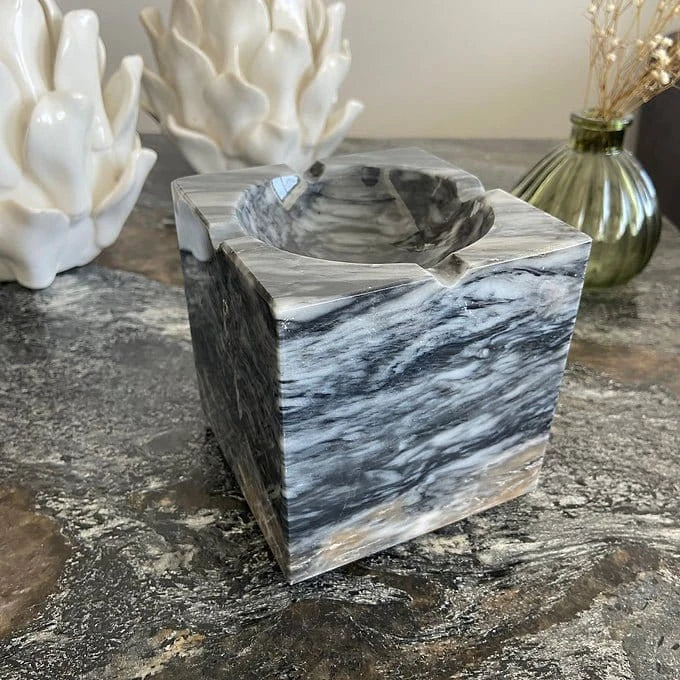 Cenicero Cubo de Mármol Mexicano - Arte Guillomé