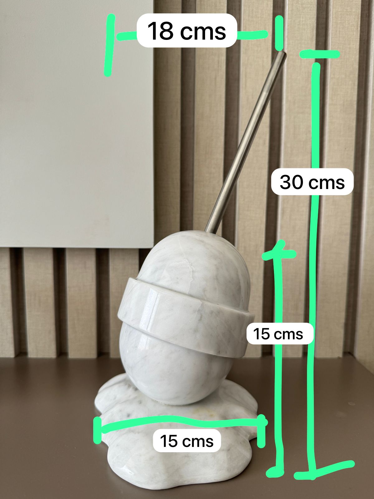 Escultura de Paleta Derretida de Mármol