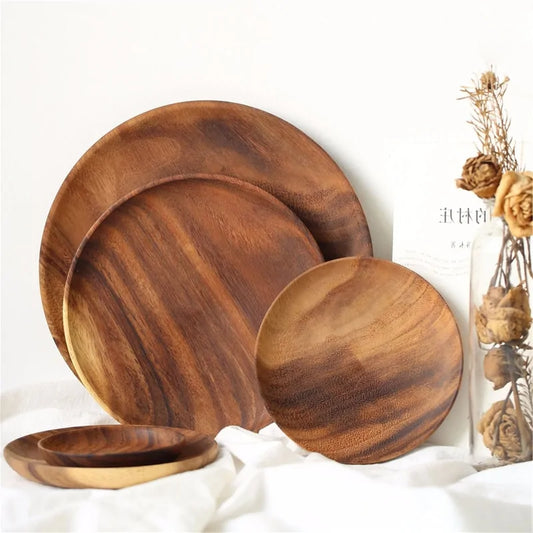 Set de platos de madera