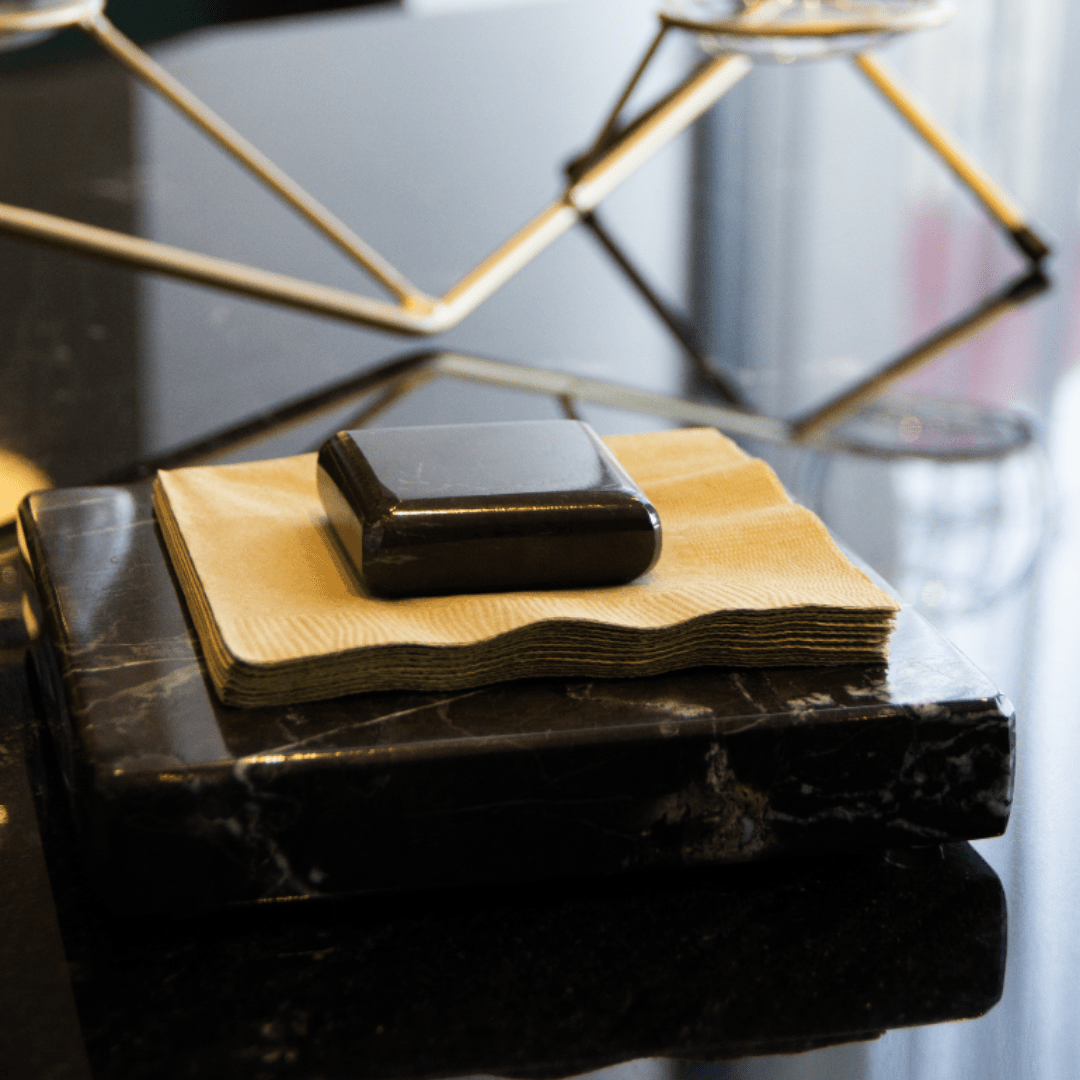 Servilletero Cuadrado de Mármol - Arte Guillomé