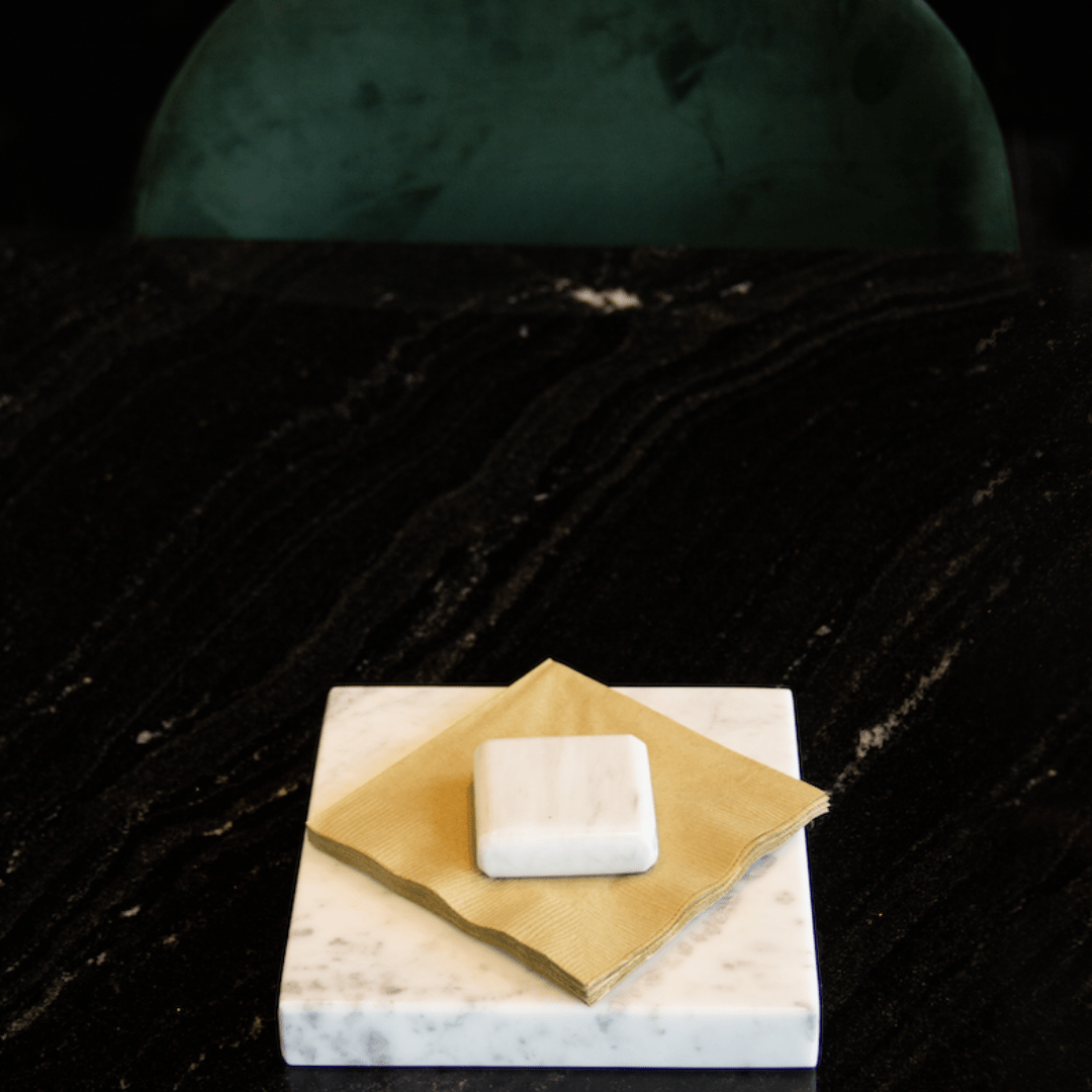 Servilletero Cuadrado de Mármol - Arte Guillomé
